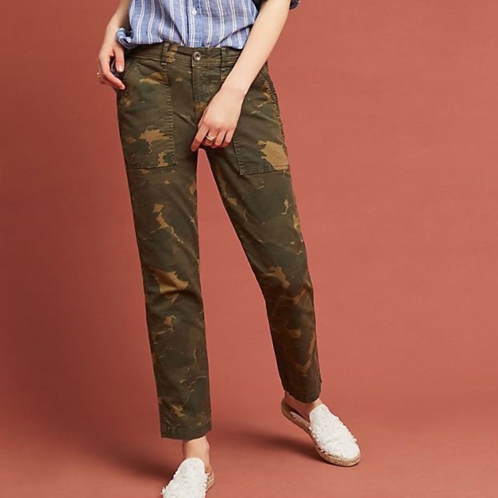 Anthropologie Wanderer Camo Pants